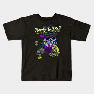 Tokebi's Cyberpunk Skull Cowboy Kids T-Shirt